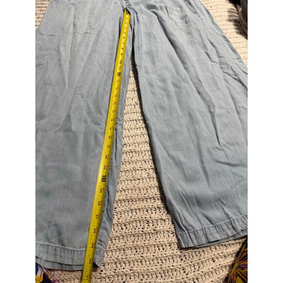 ANA Lyocell Wide Leg Pants Womens Sz 14 Blue 76163-5 Casual Quiet Luxury Beachy - Picture 4 of 8